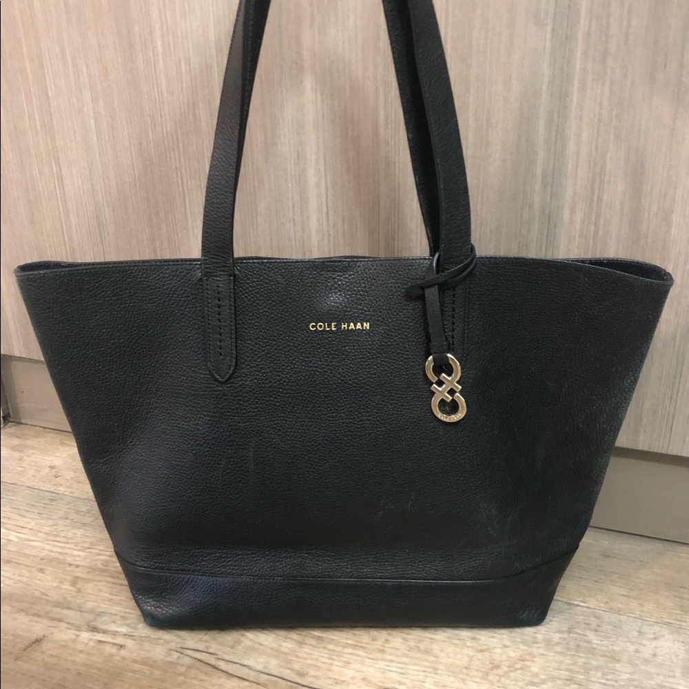 🌸Cole Haan🌸black leather tote